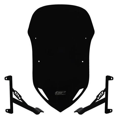 GP Kompozit SYM Dragon DRG 160 2023-2024 Uyumlu Ön Cam Siyah