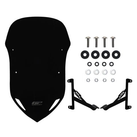 GP Kompozit SYM Dragon DRG 160 2023-2024 Uyumlu Ön Cam Siyah