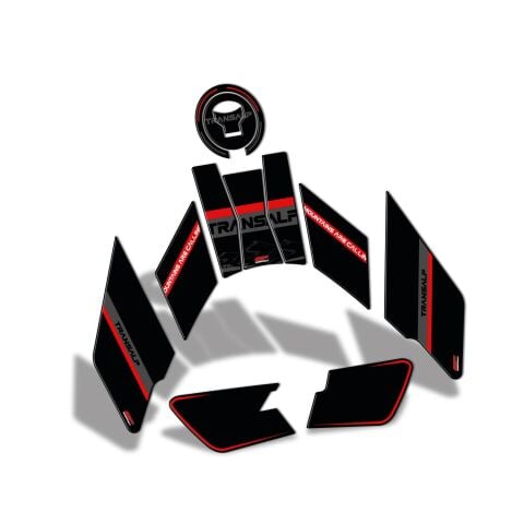 GP Kompozit Honda XL750L Transalp 2023-2024 Uyumlu Tank Pad Siyah