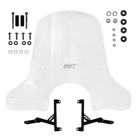 GP Kompozit SYM Fiddle 2009-2023 Uyumlu Ön Cam Şeffaf