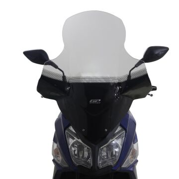 GP Kompozit SYM Jet 14 2017-2024 Uyumlu Elcikli Baskılı Ön Cam Füme 79 cm
