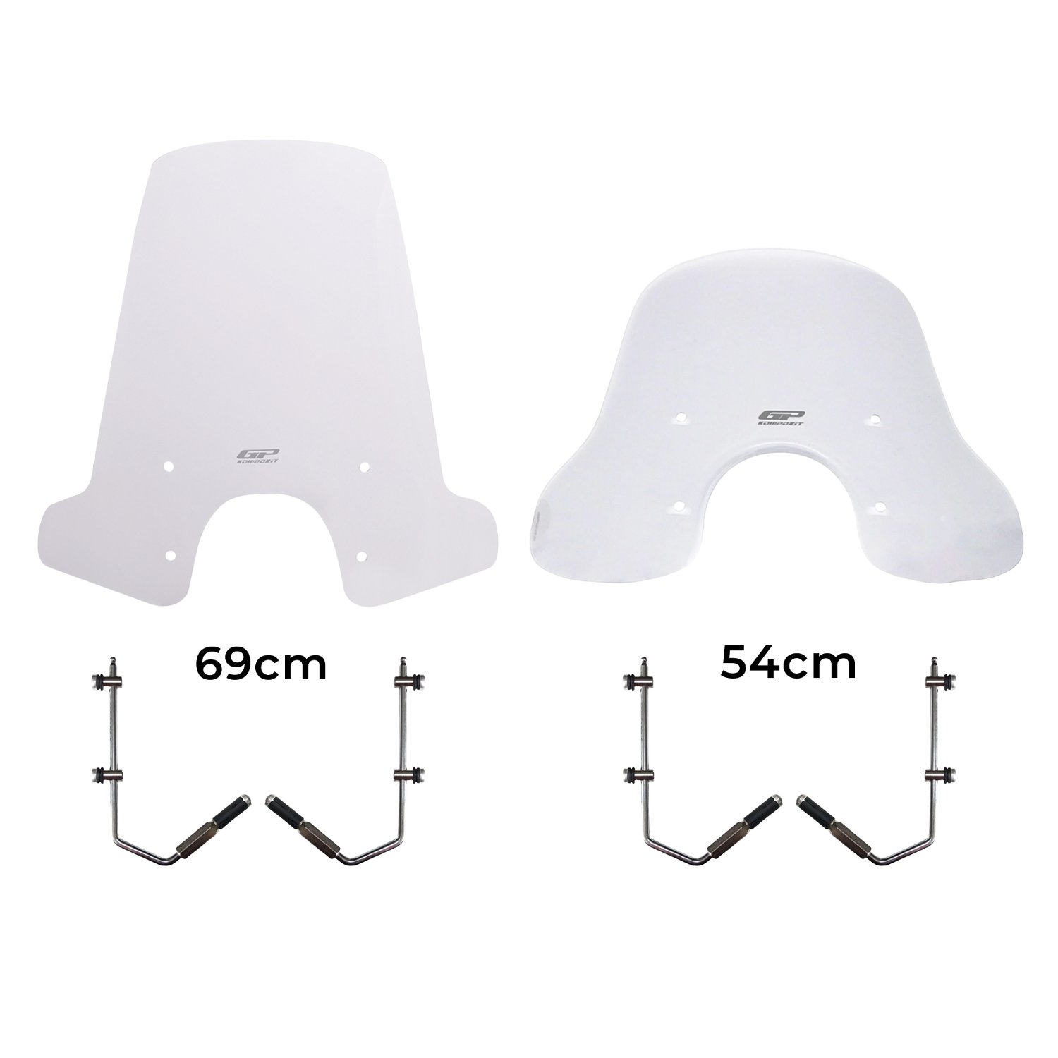 GP Kompozit Vespa GTS 300 / 150 Universal Uyumlu Ön Cam Şeffaf