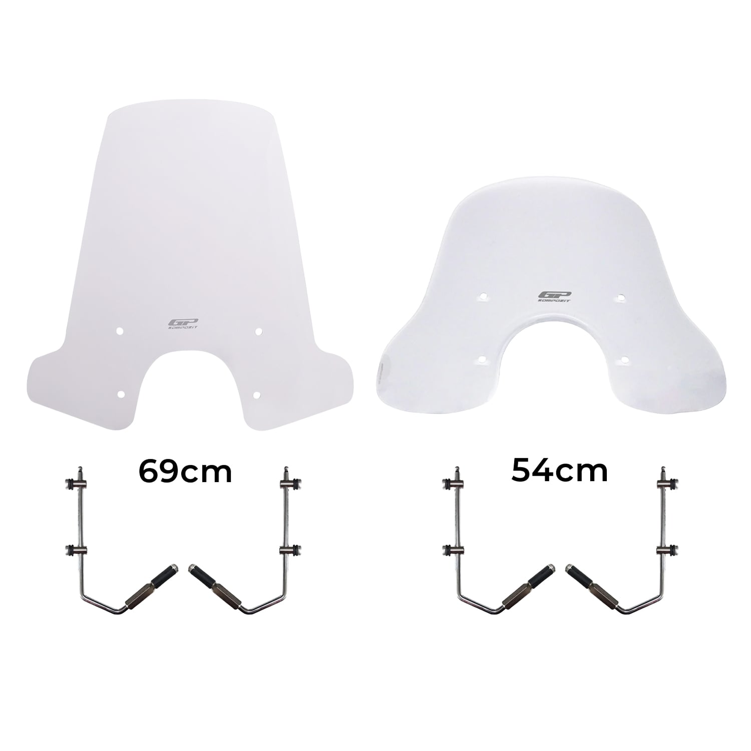 GP Kompozit Vespa GTS 300 / 150 Universal Uyumlu Ön Cam Şeffaf