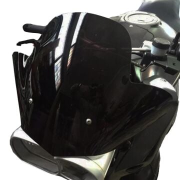 GP Kompozit BMW K 1200 R 2006-2008 Uyumlu Spor Ön Cam Siyah