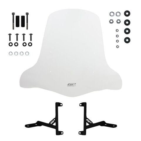 GP Kompozit Kanuni Resa 125 2022-2024 Uyumlu Ön Cam Şeffaf