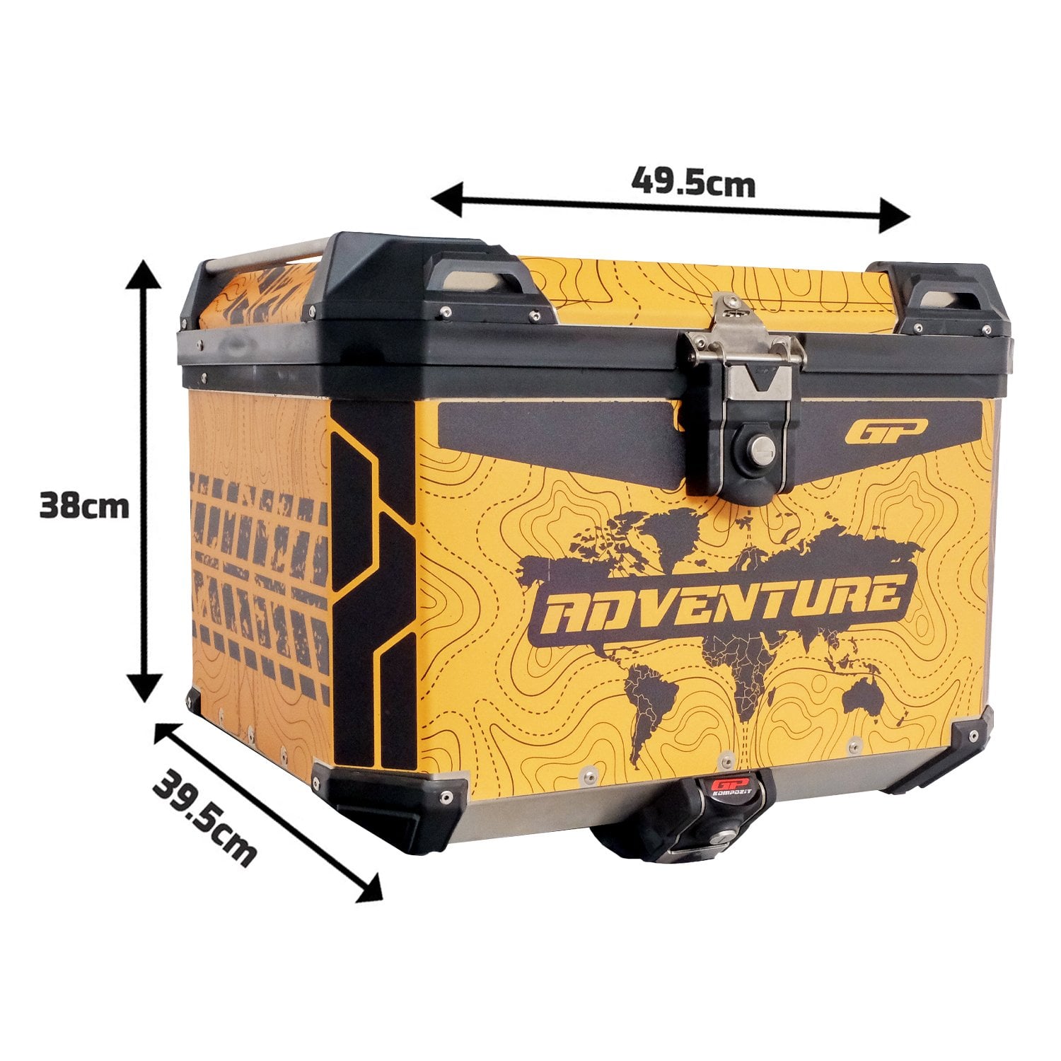 GP Kompozit DSN03 Universal 57 lt Desenli Alüminyum Motosiklet Çantası