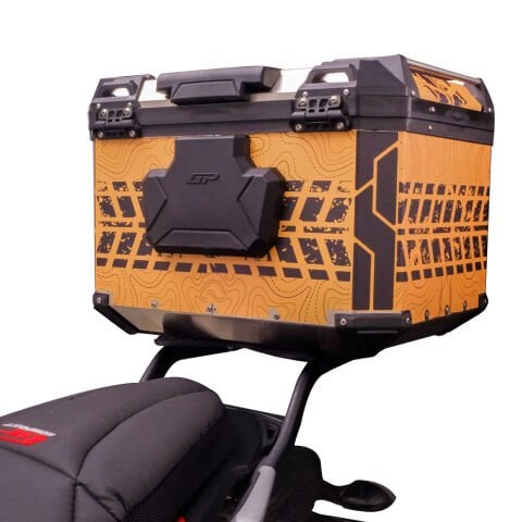 GP Kompozit DSN03 Universal 57 lt Desenli Alüminyum Motosiklet Çantası