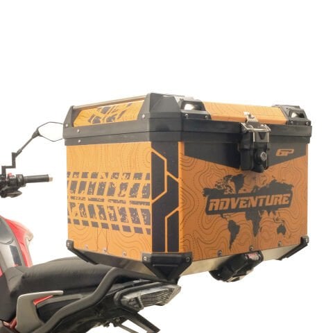 GP Kompozit DSN03 Universal 57 lt Desenli Alüminyum Motosiklet Çantası