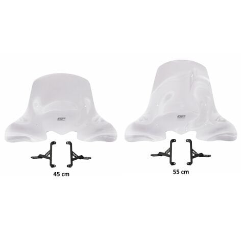 GP Kompozit Honda SH 125 2024-2025 Uyumlu Ön Cam Şeffaf 55 cm