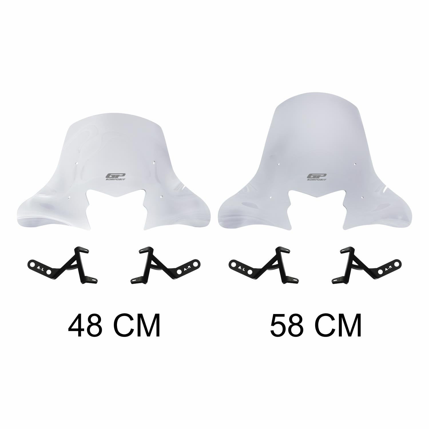 GP Kompozit Honda Activa 2023-2026 Uyumlu Ön Cam Şeffaf