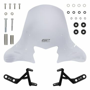 GP Kompozit Honda Activa 2023-2024 Uyumlu Ön Cam Şeffaf 58 cm