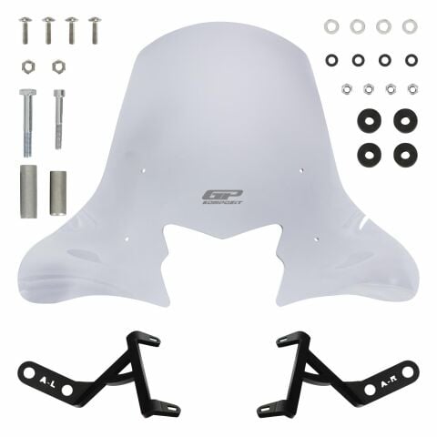 GP Kompozit Honda Activa 2023-2024 Uyumlu Ön Cam Şeffaf