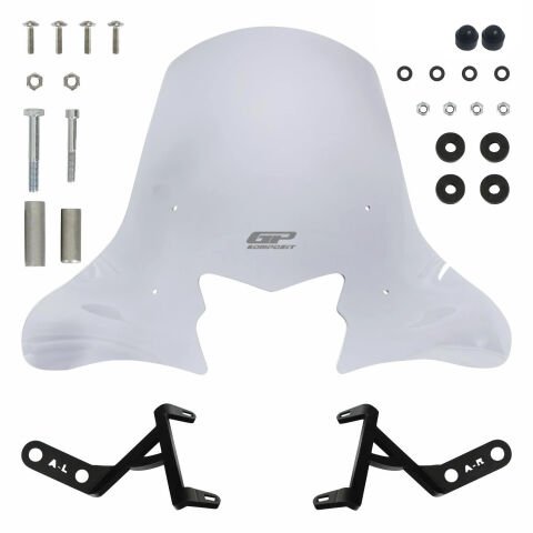 GP Kompozit Honda Activa 2023-2026 Uyumlu Ön Cam Şeffaf