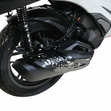 GP Kompozit Honda SH 125 2024-2025 Uyumlu Egzoz Koruma Kapağı Siyah