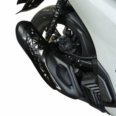 GP Kompozit Honda SH 125 2024-2025 Uyumlu Egzoz Koruma Kapağı Siyah