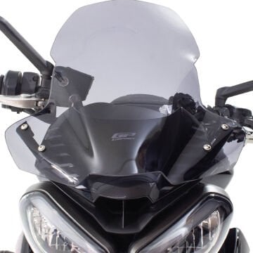 GP Kompozit Triumph Street Triple 2017-2024 Uyumlu Ön Cam Füme