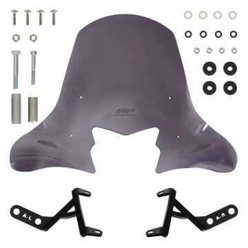GP Kompozit Honda Activa 2023-2024 Uyumlu Ön Cam Füme 48 cm