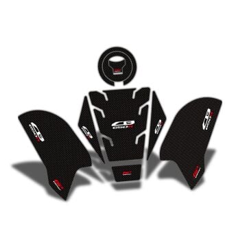GP Kompozit Honda CB650R 2019-2023 Uyumlu Tank Pad Seti Karbon