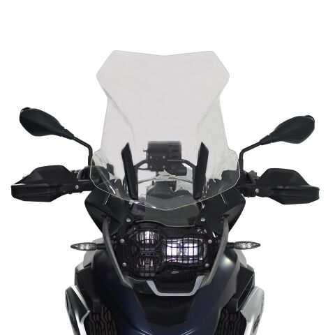 GP Kompozit BMW R 1200 GS / R 1250 GS 2013-2024 Uyumlu Ön Tur Camı Siyah