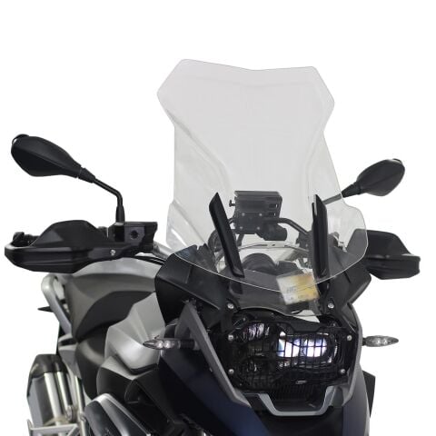 GP Kompozit BMW R 1200 GS / R 1250 GS 2013-2024 Uyumlu Ön Tur Camı Siyah