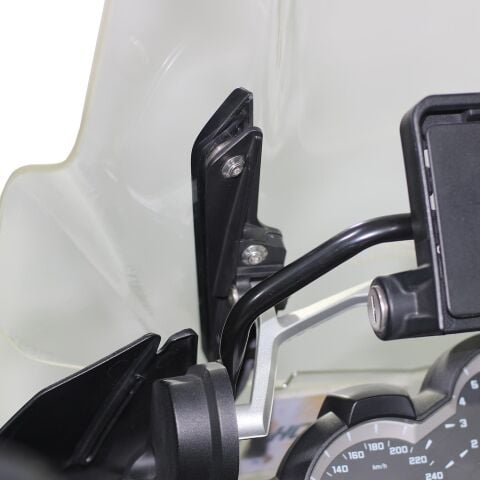 GP Kompozit BMW R 1200 GS / R 1250 GS 2013-2024 Uyumlu Ön Tur Camı Siyah