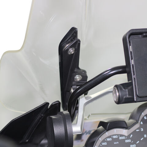 GP Kompozit BMW R 1200 GS / R 1250 GS 2013-2024 Uyumlu Ön Tur Camı Siyah