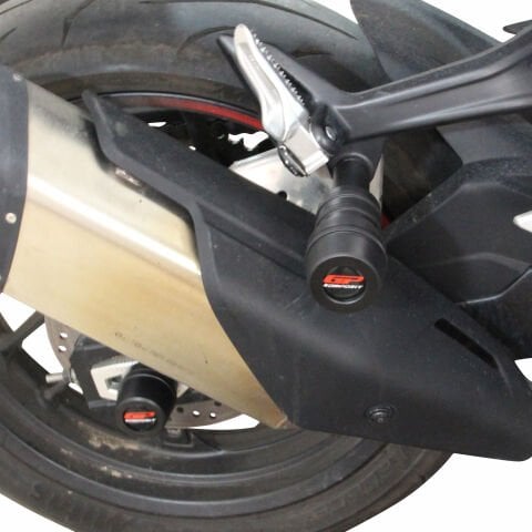 GP Kompozit CF Moto 450 SR 2023-2026 Uyumlu Egzoz Koruma Takozu Siyah