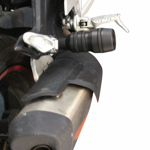 GP Kompozit CF Moto 450 SR 2023-2026 Uyumlu Egzoz Koruma Takozu Siyah