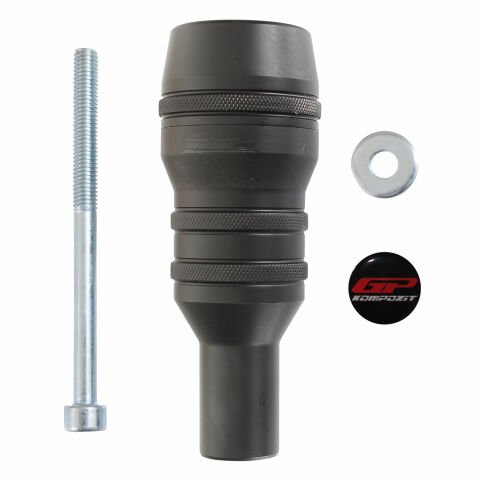 GP Kompozit CF Moto 450 SR 2023-2026 Uyumlu Egzoz Koruma Takozu Siyah