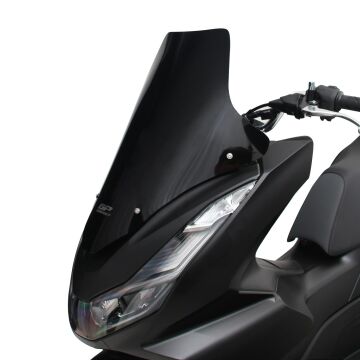 GP Kompozit Honda PCX 125 / 150 2021-2024 Uyumlu Spor Ön Cam Siyah