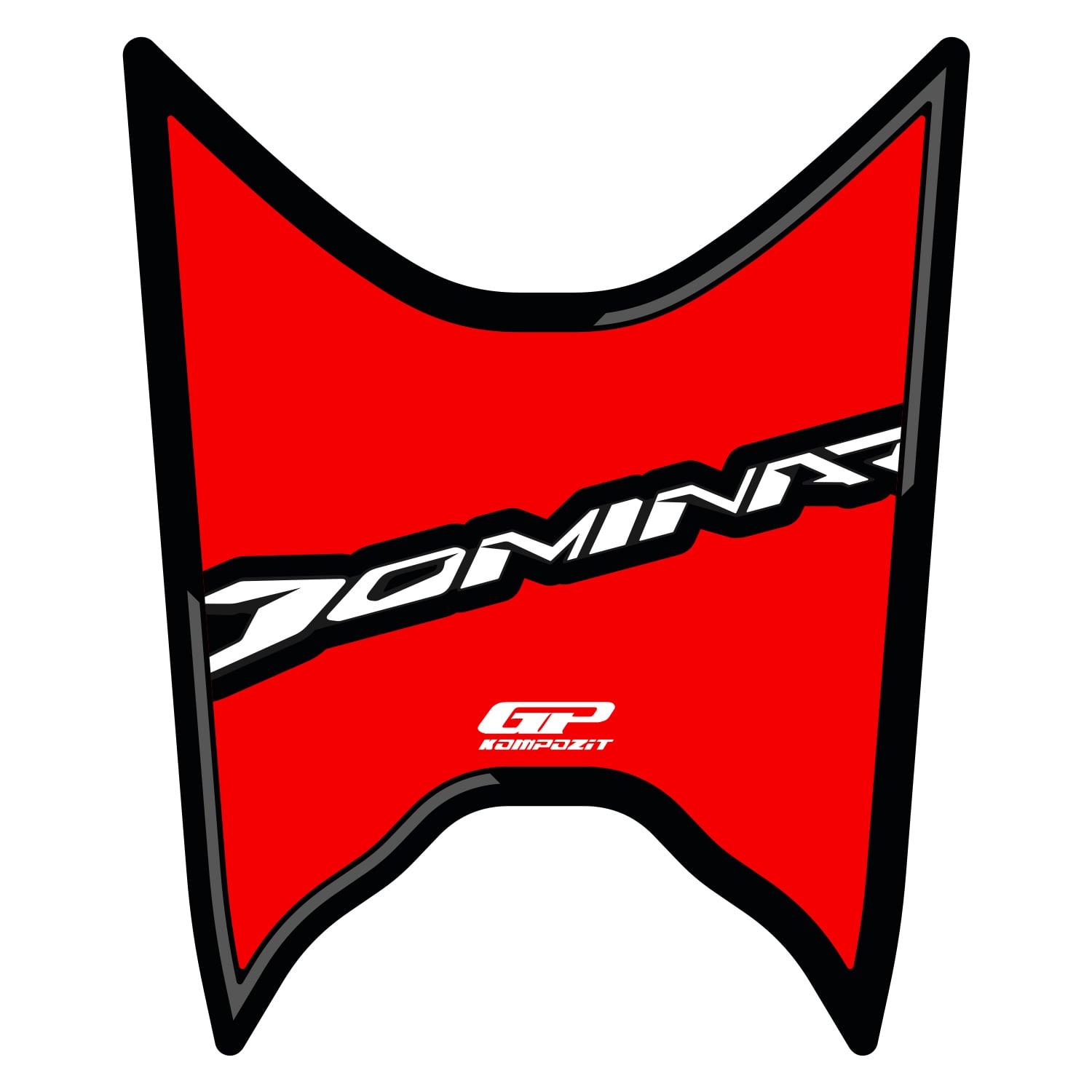 GP Kompozit Bajaj Dominar 250 / 400 2020-2026 Uyumlu Tank Pad Kırmızı