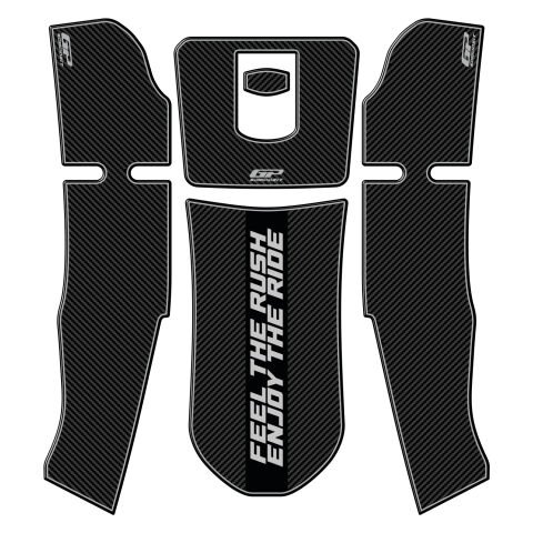 GP Kompozit Kymco Xciting S 400 2021-2022 Uyumlu Tank Pad Karbon