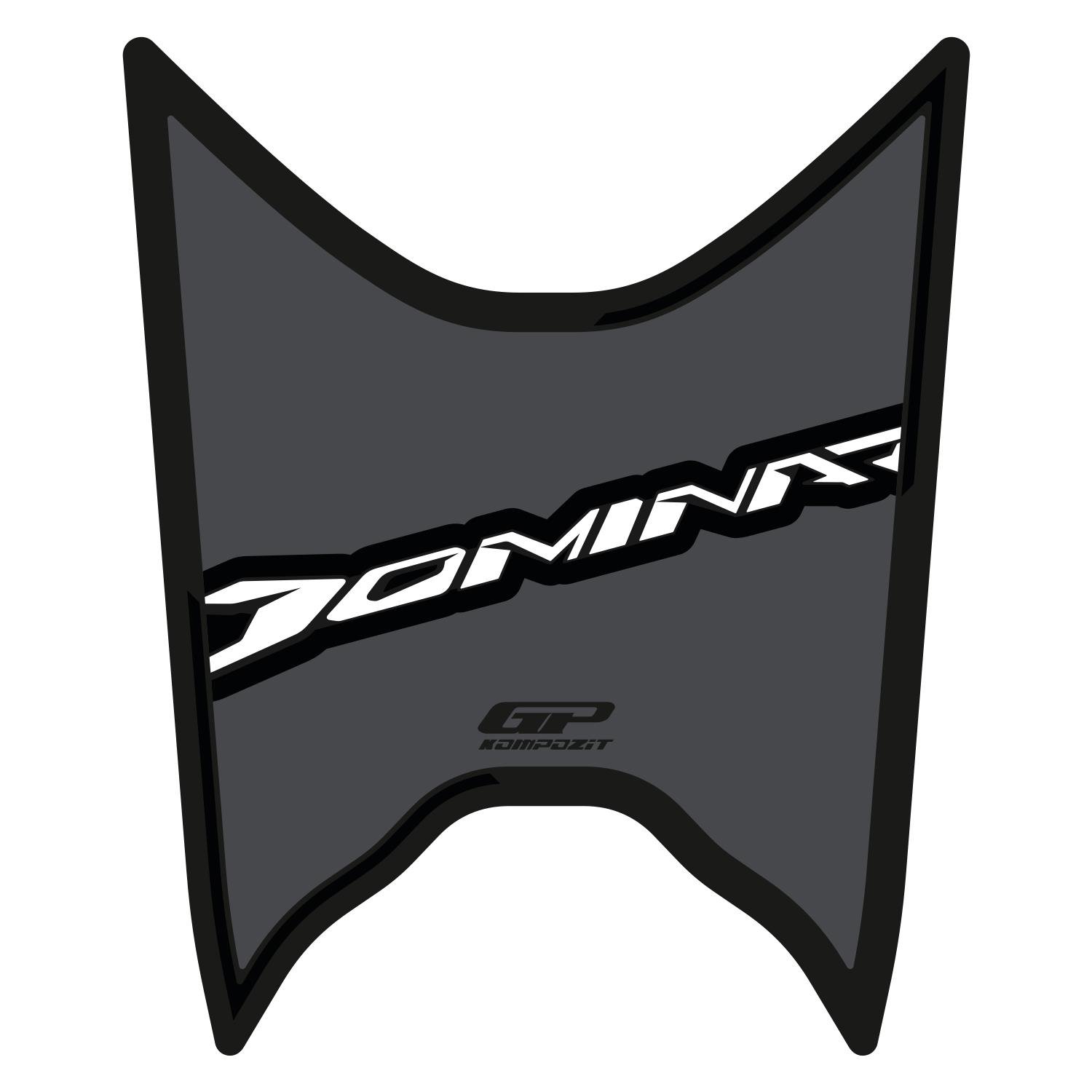 GP Kompozit Bajaj Dominar 250 / 400 2020-2026 Uyumlu Tank Pad Gri