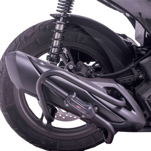 GP Kompozit Honda SH 125 2024-2025 Uyumlu Egzoz Koruma Demiri Siyah