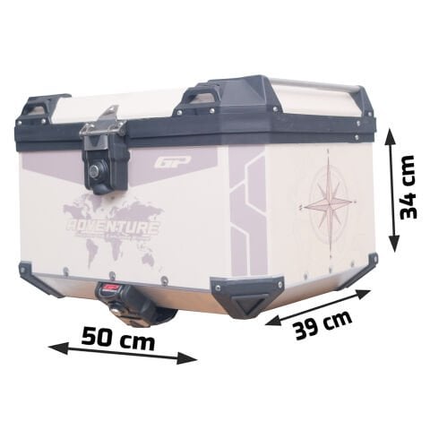 GP Kompozit DSN02 Universal 45 lt Desenli Alüminyum Motosiklet Çantası
