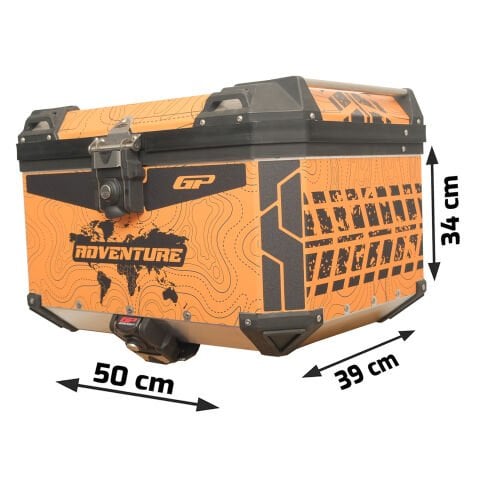 GP Kompozit DSN03 Universal 45 lt Desenli Alüminyum Motosiklet Çantası