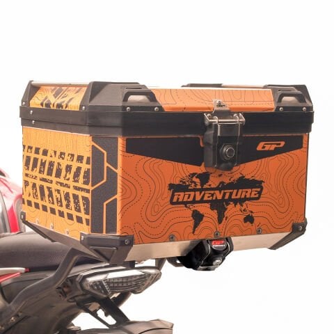 GP Kompozit DSN03 Universal 45 lt Desenli Alüminyum Motosiklet Çantası