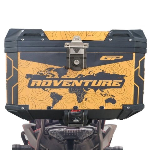 GP Kompozit DSN03 Universal 45 lt Desenli Alüminyum Motosiklet Çantası