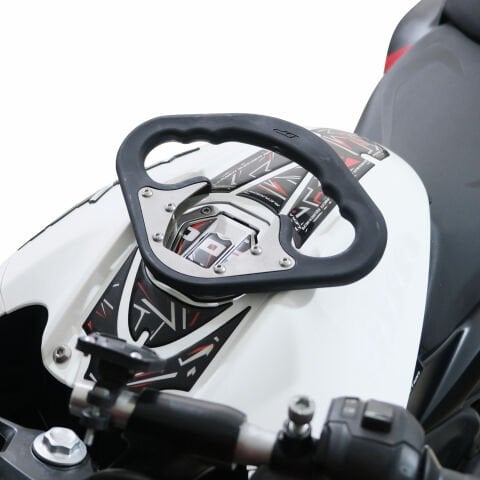 GP Kompozit Bajaj Pulsar NS 200 2011-2024 Uyumlu Depo Üstü Artçı Tutamak Siyah