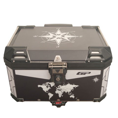 GP Kompozit DSN04 Universal 45 lt Desenli Alüminyum Motosiklet Çantası