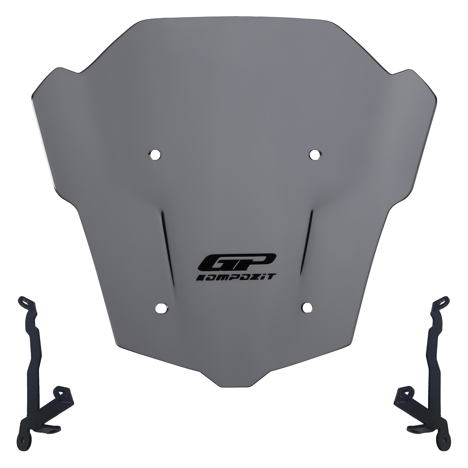 GP Kompozit Honda CB650R E-CLUTCH 2025-2026 Uyumlu Ön Cam Gri