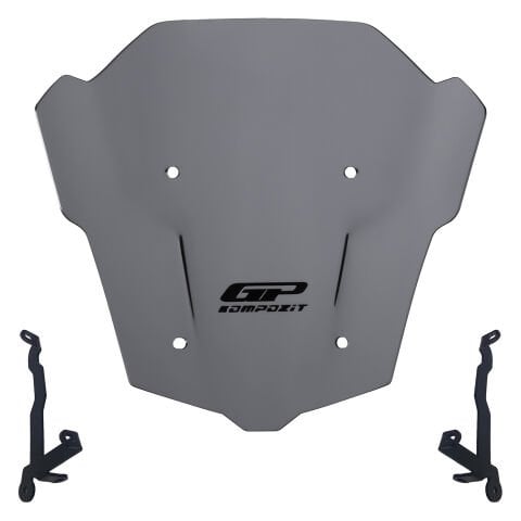 GP Kompozit Honda CB650R E-CLUTCH 2025-2026 Uyumlu Ön Cam Gri