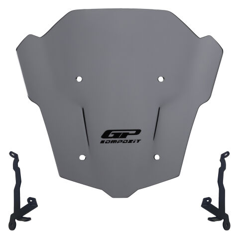 GP Kompozit Honda CB650R E-CLUTCH 2025-2026 Uyumlu Ön Cam Gri