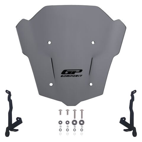 GP Kompozit Honda CB650R E-CLUTCH 2025-2026 Uyumlu Ön Cam Gri
