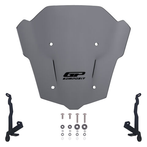 GP Kompozit Honda CB650R E-CLUTCH 2025-2026 Uyumlu Ön Cam Gri