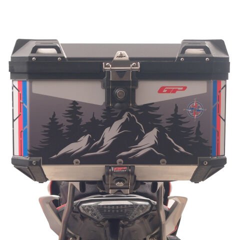 GP Kompozit DSN06 Universal 45 lt Desenli Alüminyum Motosiklet Çantası