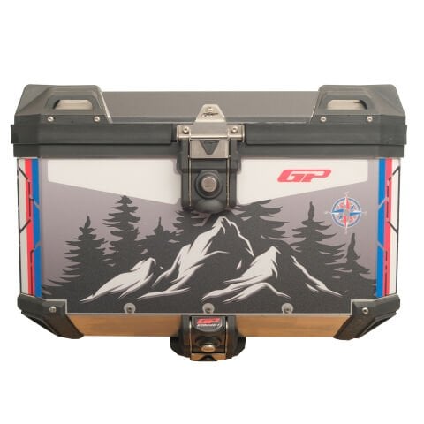 GP Kompozit DSN06 Universal 45 lt Desenli Alüminyum Motosiklet Çantası