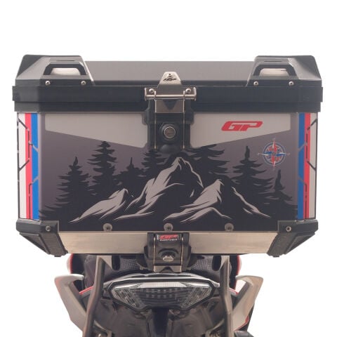 GP Kompozit DSN06 Universal 45 lt Desenli Alüminyum Motosiklet Çantası