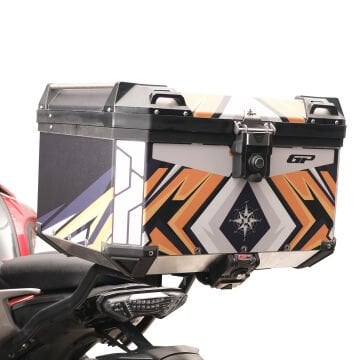 GP Kompozit DSN07 Universal 45 lt Desenli Alüminyum Motosiklet Çantası