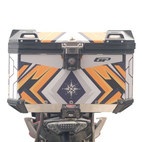 GP Kompozit DSN07 Universal 45 lt Desenli Alüminyum Motosiklet Çantası